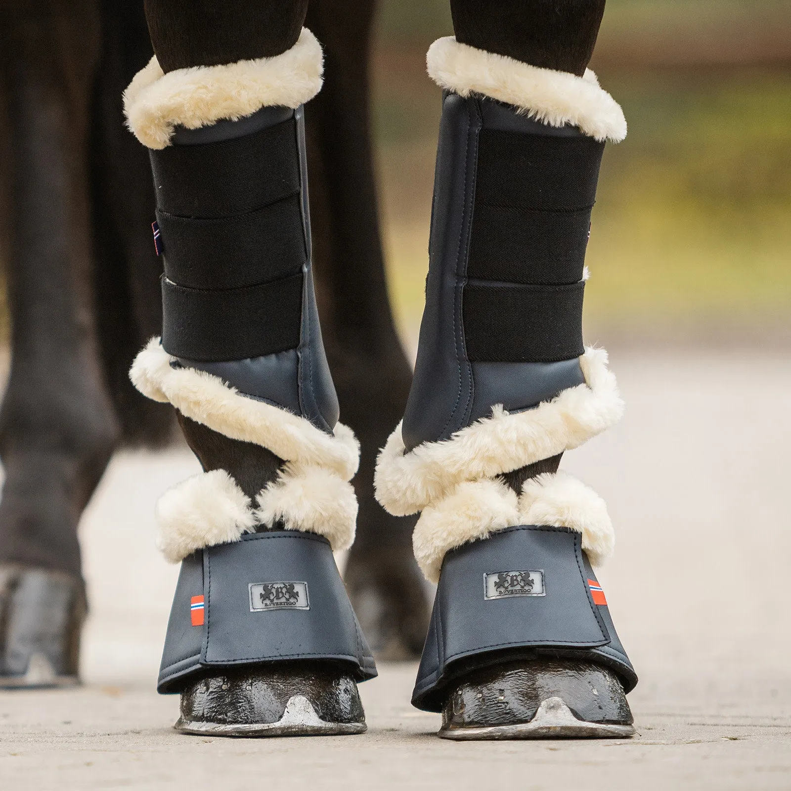 B Vertigo Quinn Bell Boots- Navy