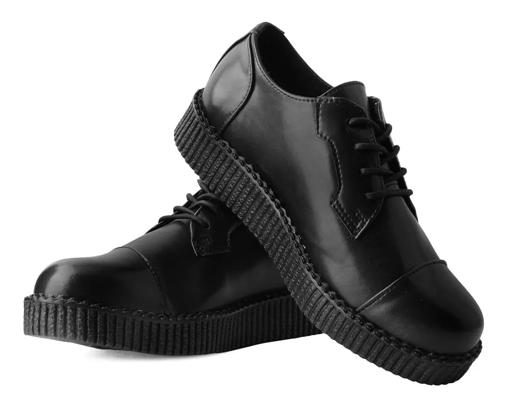 Black TUKskin Toe Cap Viva Low Creeper