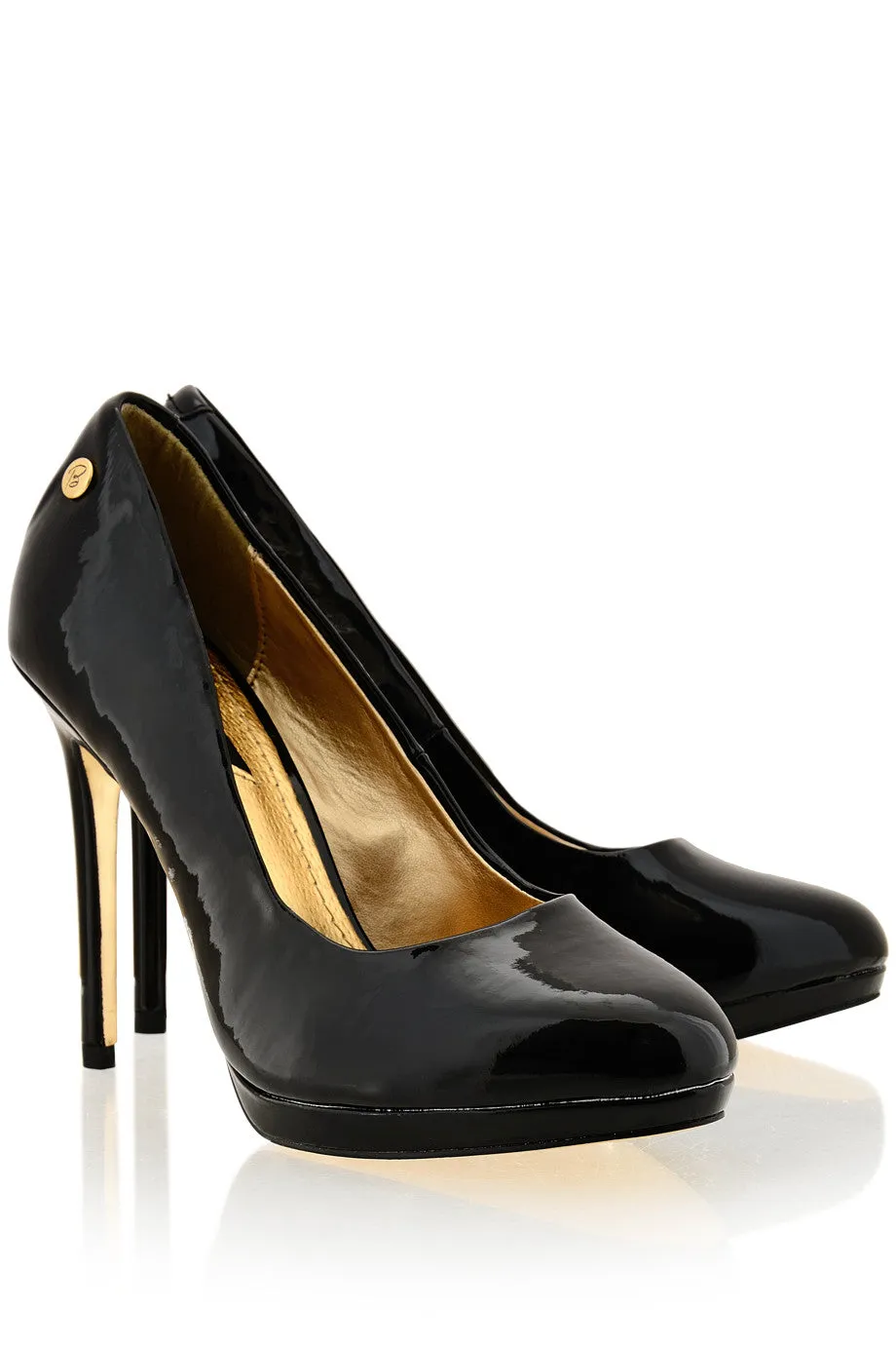 BLINK BEROQUETE Black Patent Pumps