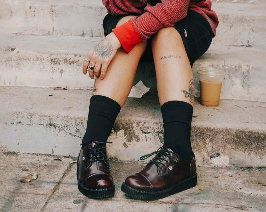 Burgundy TUKskin™ Toe Cap Viva Low Creeper