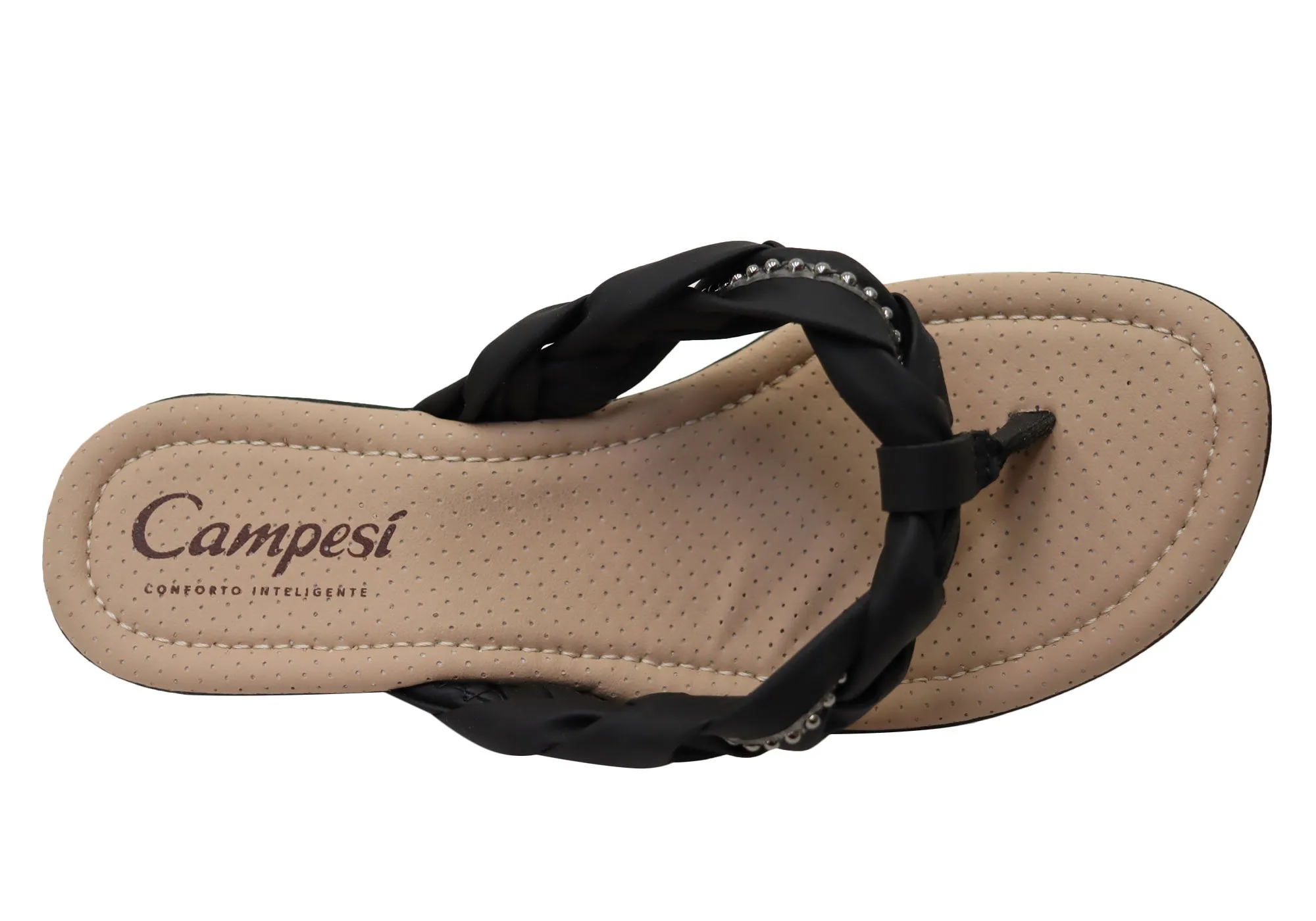 Campesi Caitlin Womens Comfortable Thongs Sandals Made In Brazil