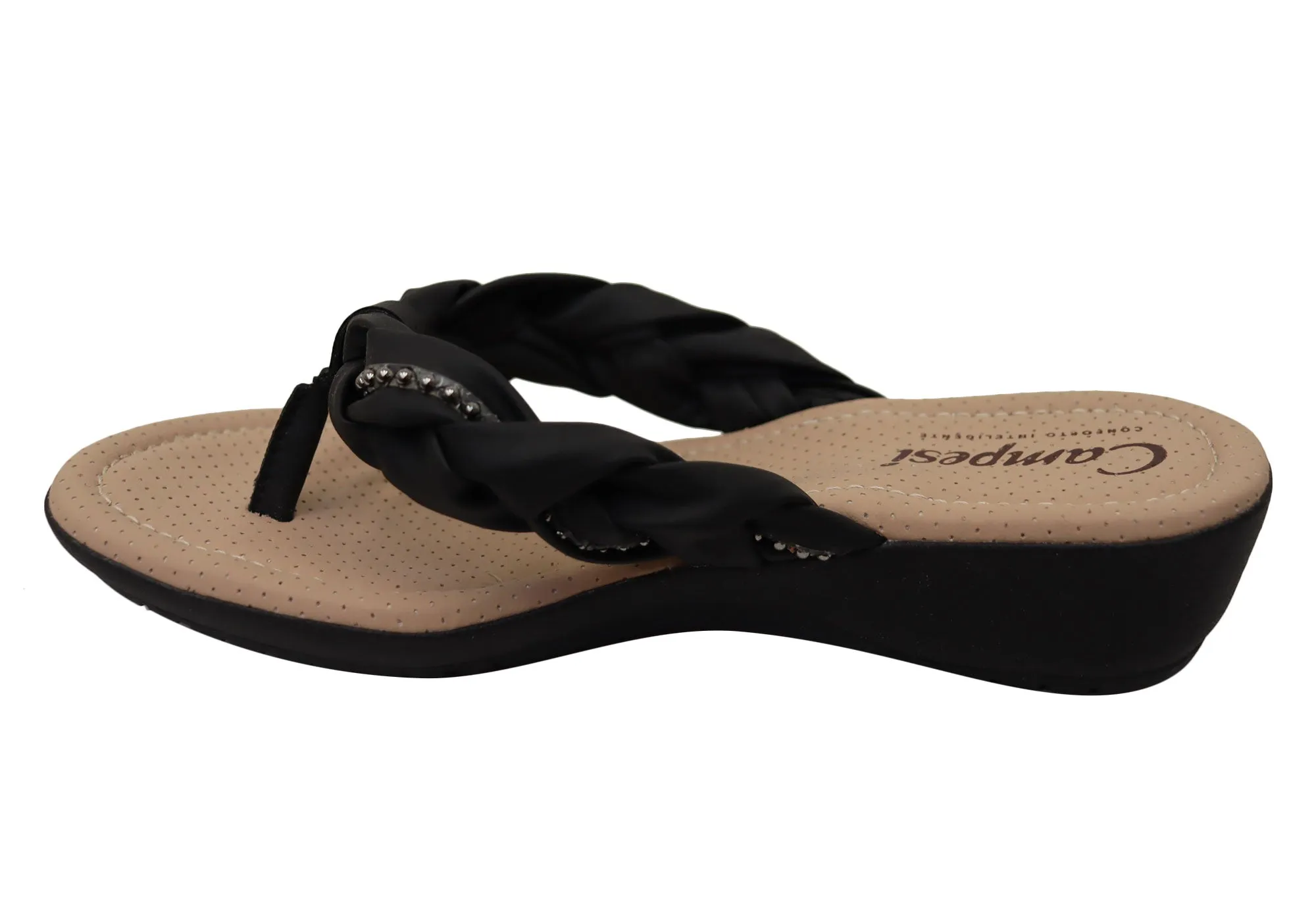 Campesi Caitlin Womens Comfortable Thongs Sandals Made In Brazil