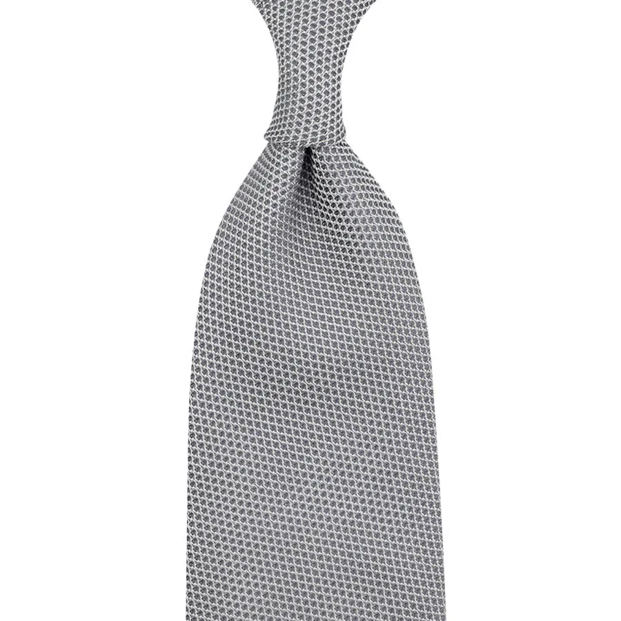 Grenadine / Garza Fina Tie - Silver - Self-Tipped