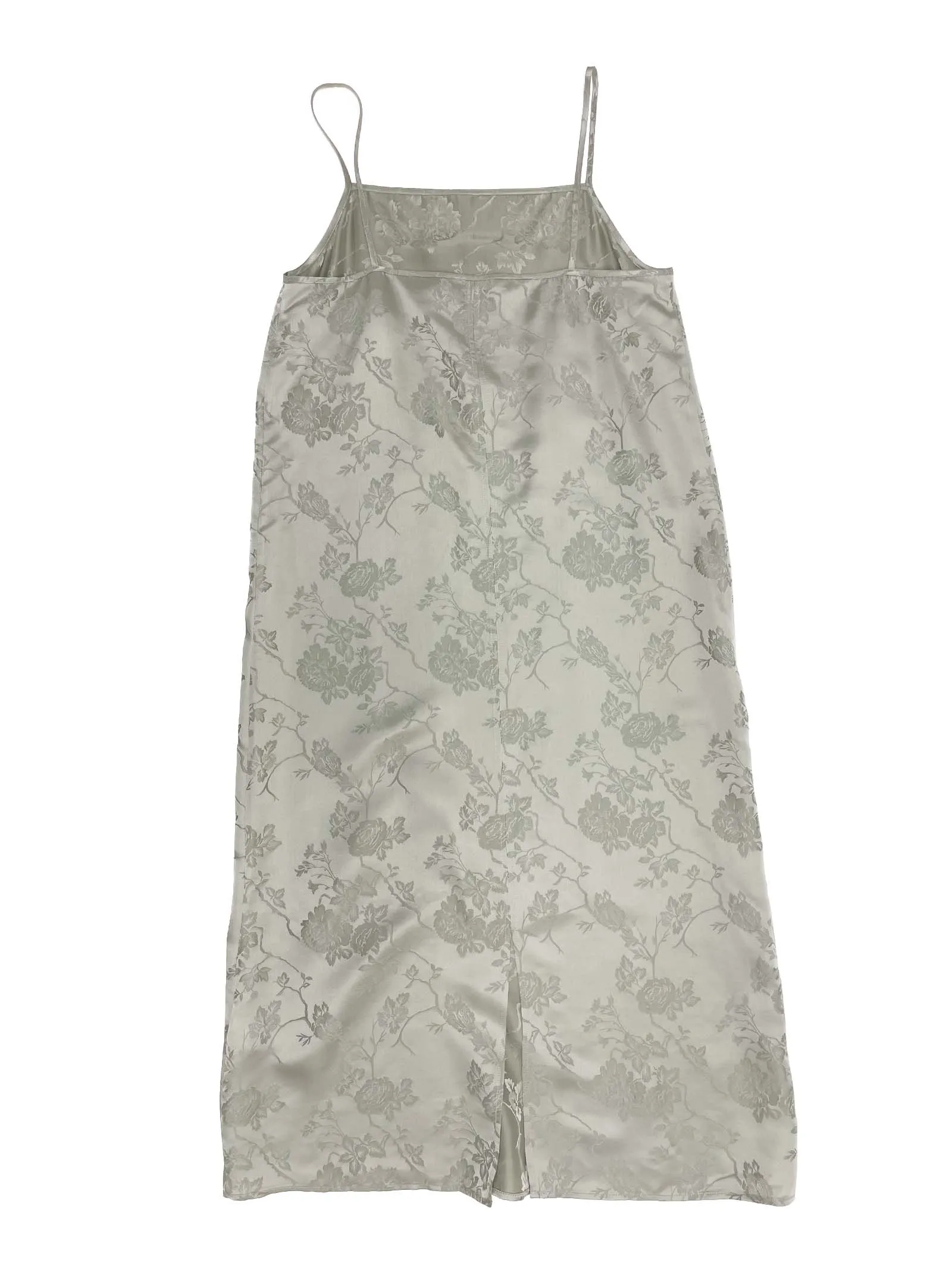 Jacquard Slip Dress in Ash