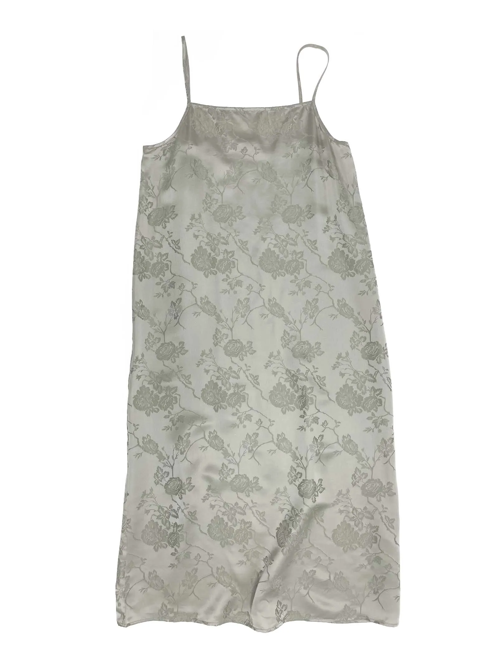 Jacquard Slip Dress in Ash