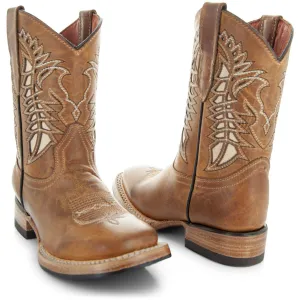 Kids' Tan Country Boots | Everyday Western Boots for Kids (K3007)