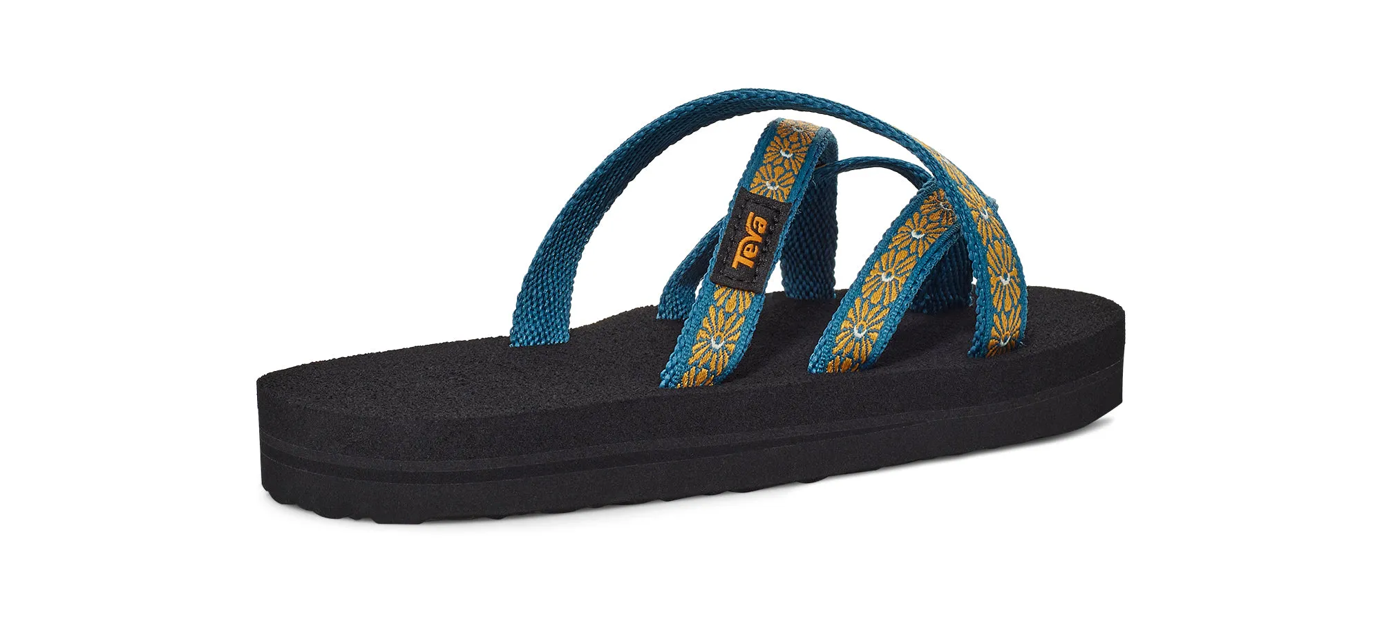 Little Kid's Teva Olowahu Color: Flower Loom Blue Coral