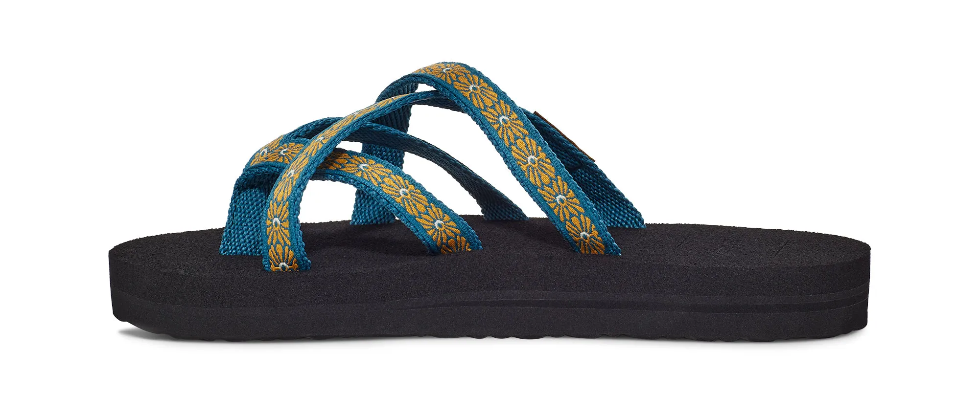 Little Kid's Teva Olowahu Color: Flower Loom Blue Coral