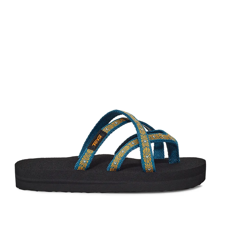 Little Kid's Teva Olowahu Color: Flower Loom Blue Coral