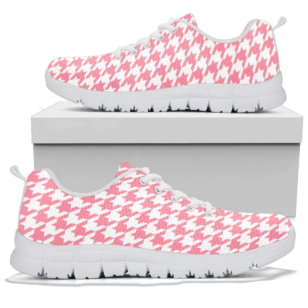 Mesh Sneakers_Pink on White_HT Pattern