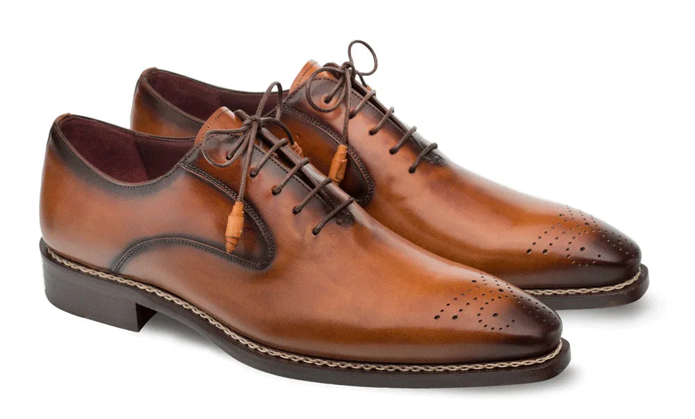 Mezlan Gavino Lace-Up Oxford Cognac