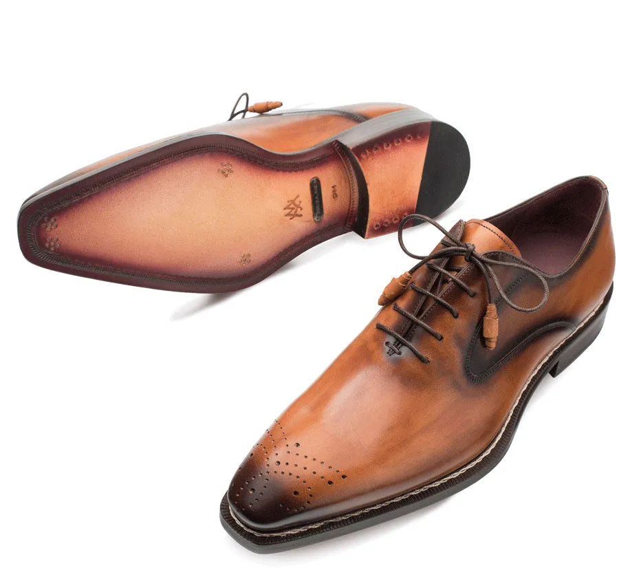 Mezlan Gavino Lace-Up Oxford Cognac