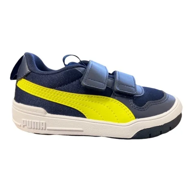 Puma Multiflex Mesh V Ps children's sneakers 380845 05 blue-lemon