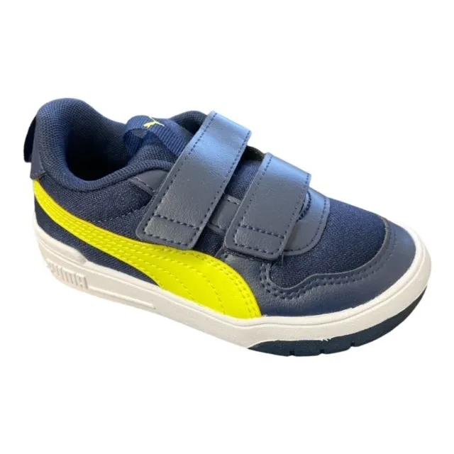 Puma Multiflex Mesh V Ps children's sneakers 380845 05 blue-lemon