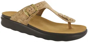 SAS Women's Sanibel T-Strap Slide Sandal GOLDEN CORK