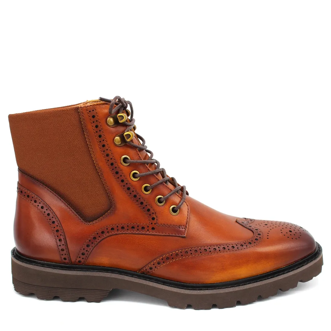 Sergio Duletti Kalvin Brogue Boots Brown HA22562