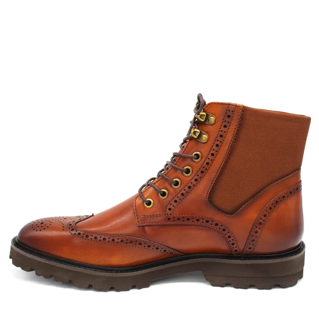 Sergio Duletti Kalvin Brogue Boots Brown HA22562