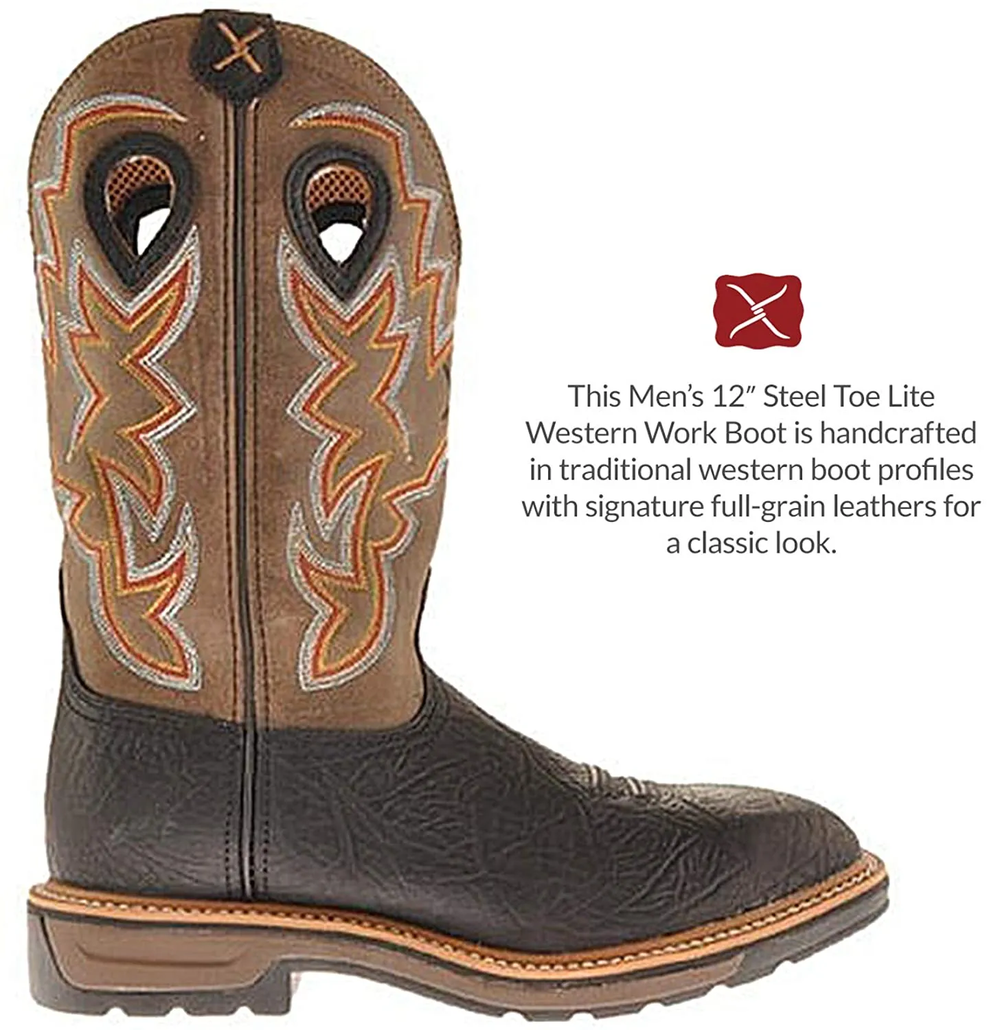 Twisted X Men's Steel Toe Western Work Boot