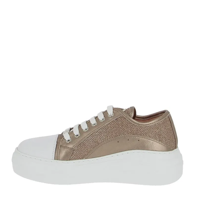 Unisa Fidan Metallic Bronze Platform Sneaker