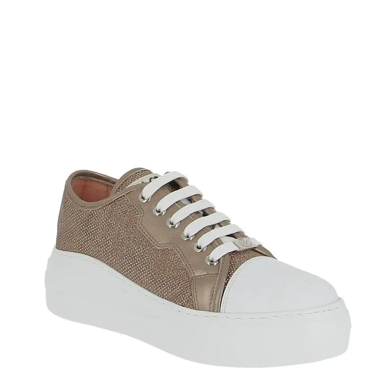 Unisa Fidan Metallic Bronze Platform Sneaker