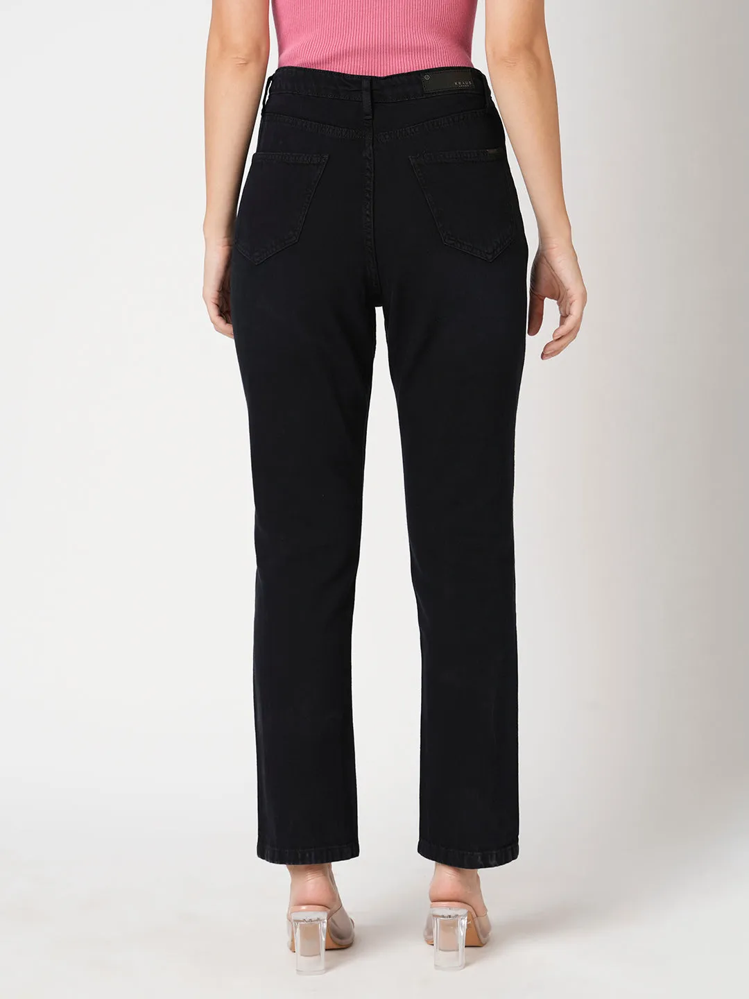 Women High-Rise Relaxed Straight Fit Jeans