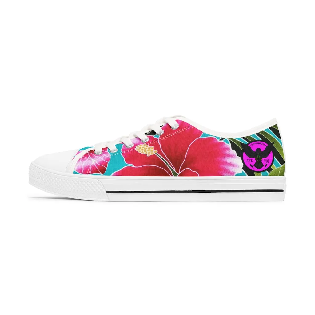 Women's Crowgodshi Flower Garden Low Top Sneakers