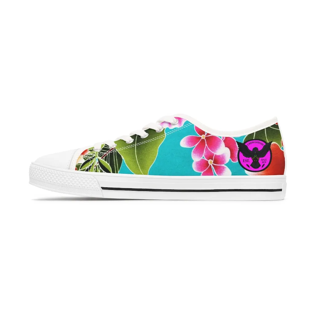 Women's Crowgodshi Flower Garden Low Top Sneakers