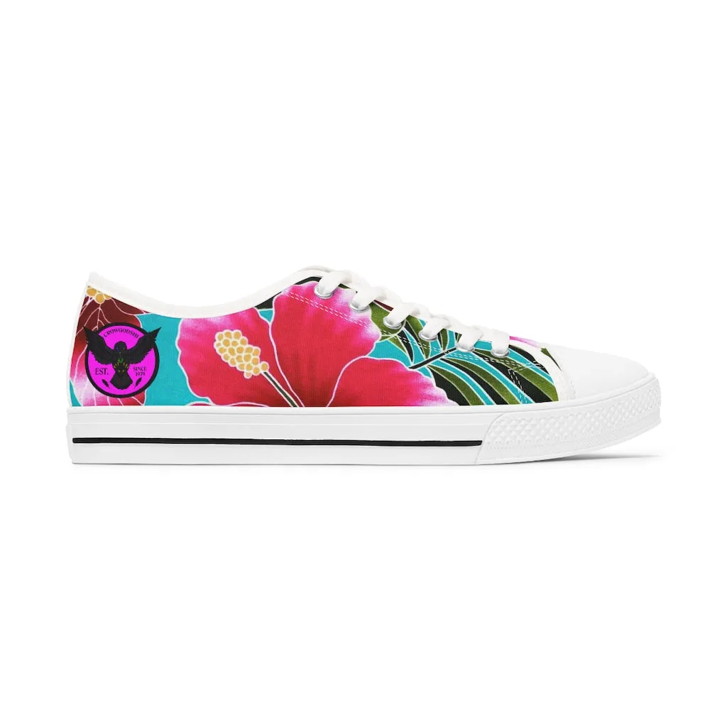 Women's Crowgodshi Flower Garden Low Top Sneakers