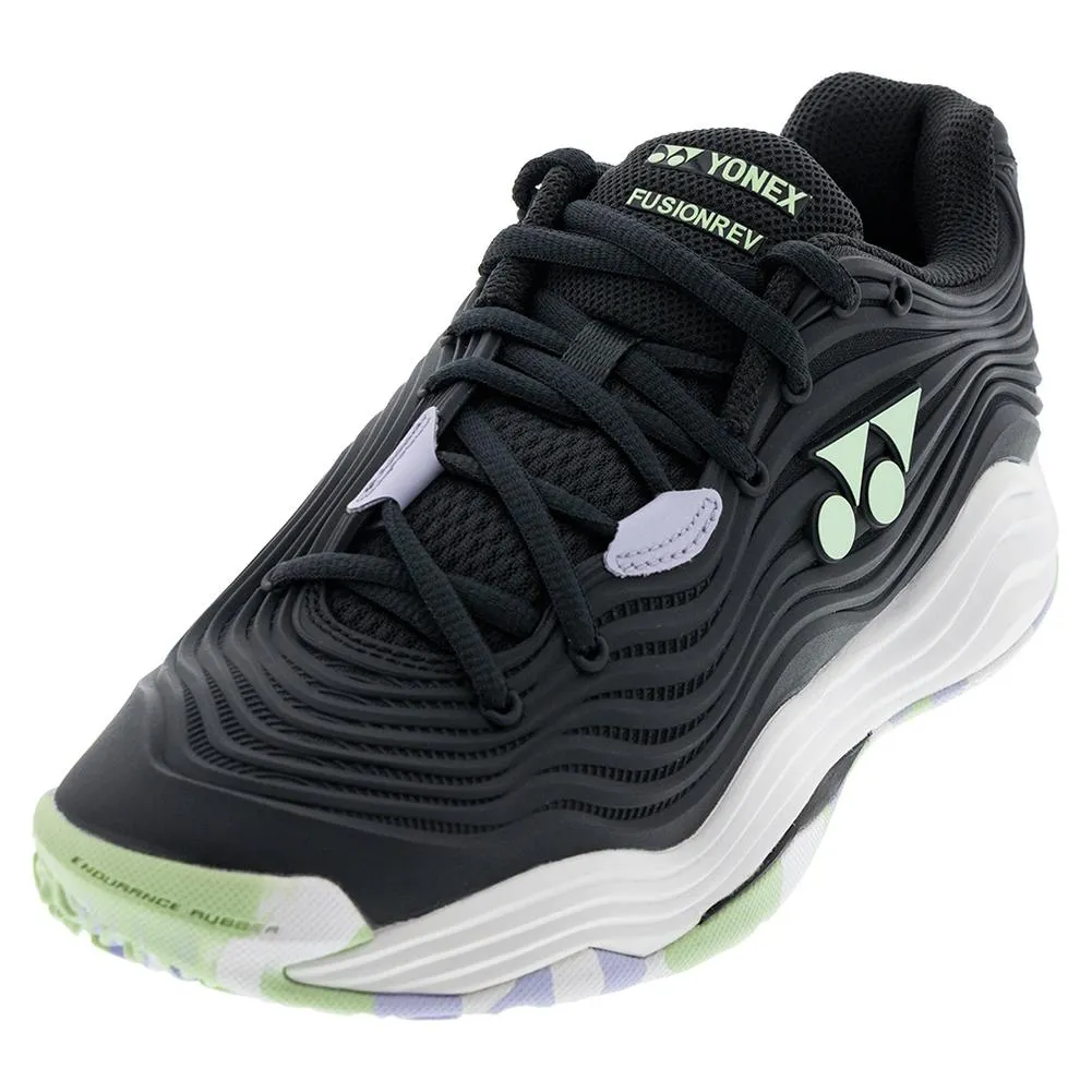 Women's Fusionrev 5 Clay Tennis Shoes Black and White